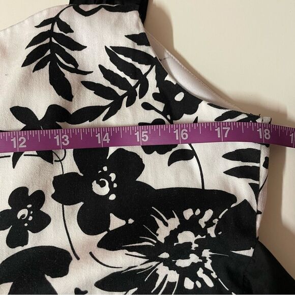 Vintage A.P.N.Y. Y2K Girls’ Size 12 White & Black Floral Dress EUC - Picture 5 of 11